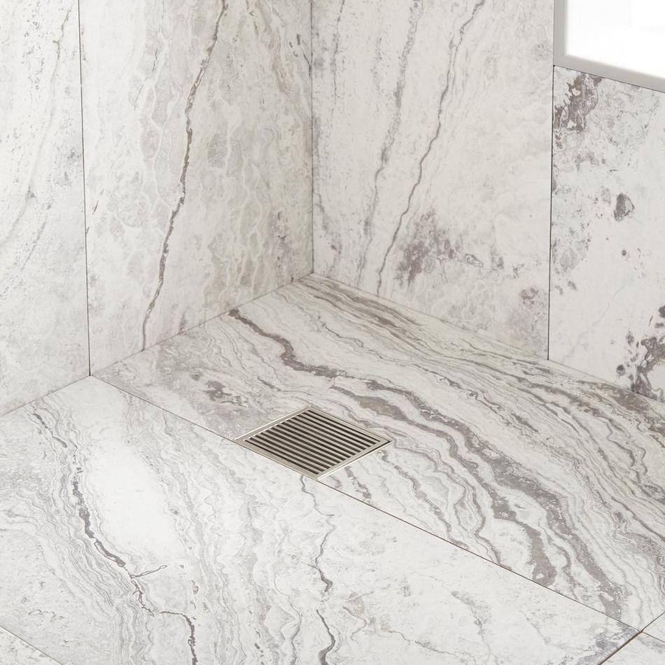 Patterned Square Shower Drain, , large image number 2