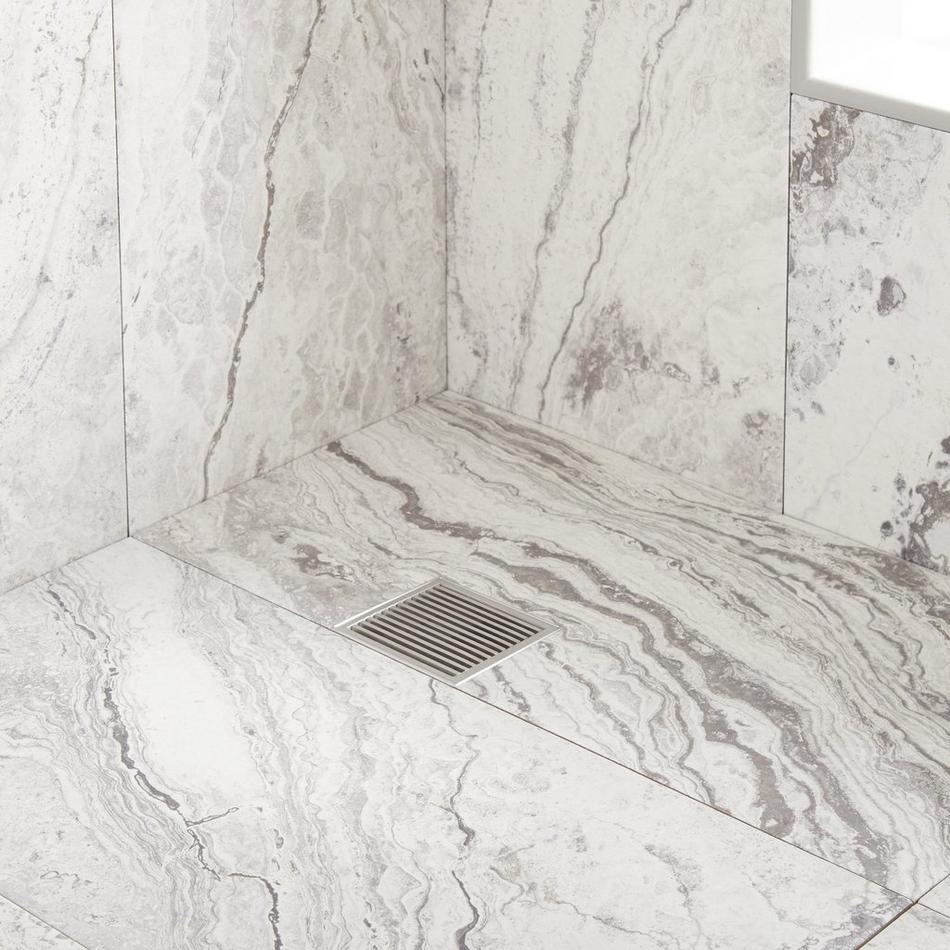 Patterned Square Shower Drain, , large image number 3