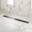 48" Slotted Linear Shower Drain - Matte Black, , large image number 0