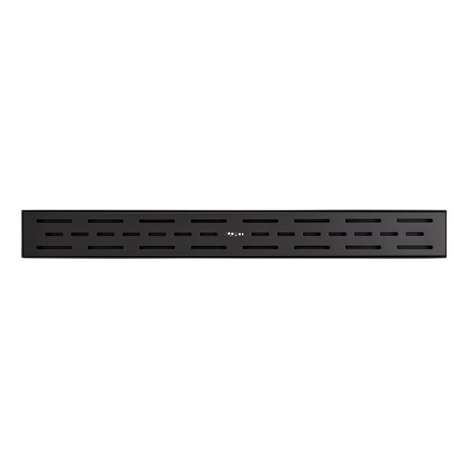 48" Slotted Linear Shower Drain - Matte Black, , large image number 2