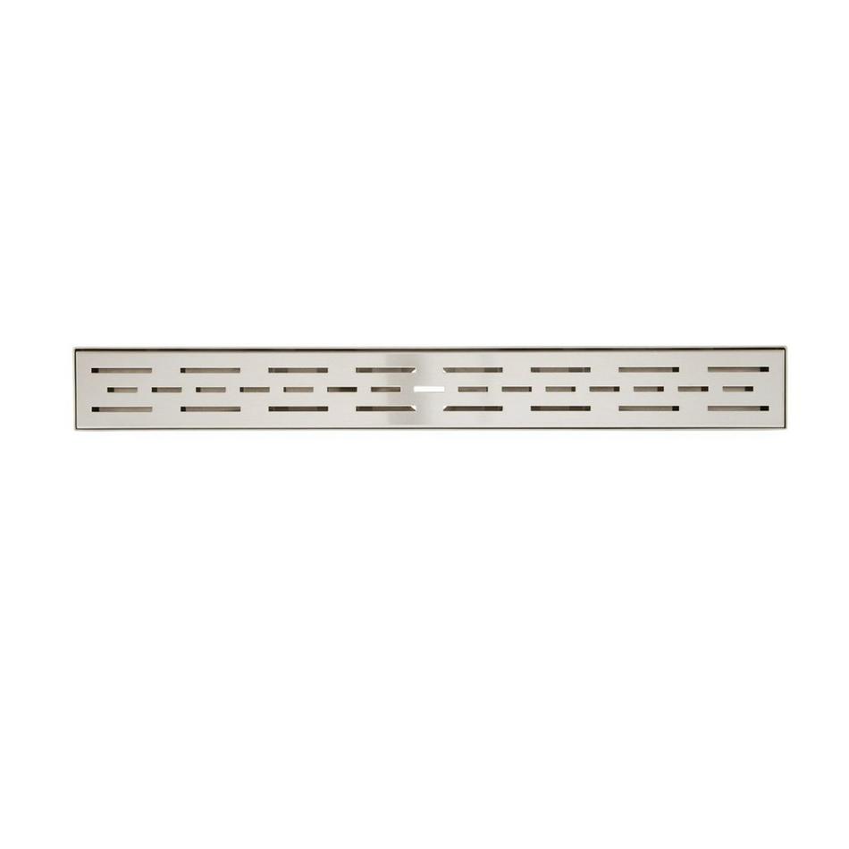 60" Slotted Linear Shower Drain - Stainless Steel, , large image number 2