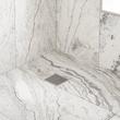 6" Patterned Square Shower Drain - Stainless Steel, , large image number 0