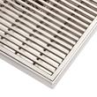 6" Patterned Square Shower Drain - Stainless Steel, , large image number 3