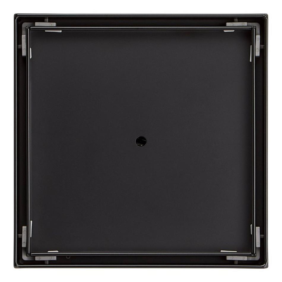 8" Tile-In Square Shower Drain - Matte Black, , large image number 2