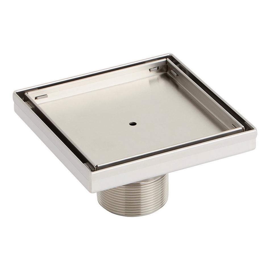 8" Tile-In Square Shower Drain - Stainless Steel, , large image number 1