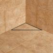 8" Tile-In Corner Shower Drain - Brushed Gold, , large image number 0