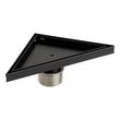 8" Tile-In Corner Shower Drain - Matte Black, , large image number 1