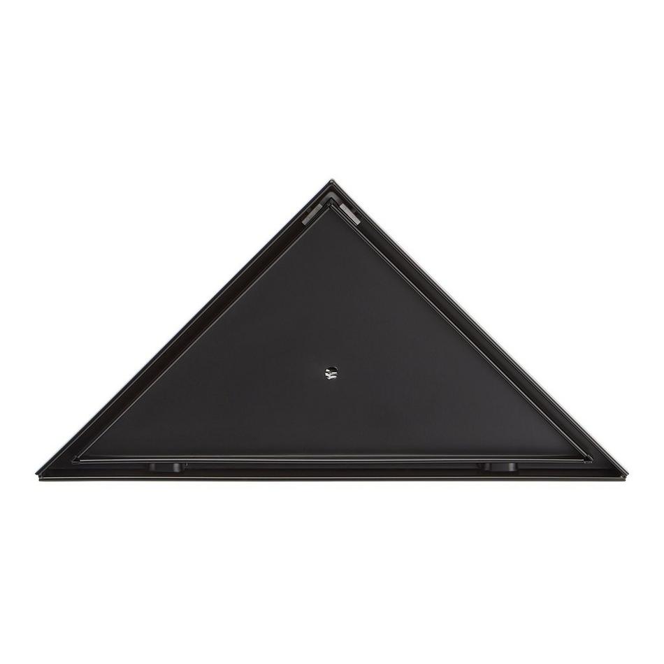 8" Tile-In Corner Shower Drain - Matte Black, , large image number 2