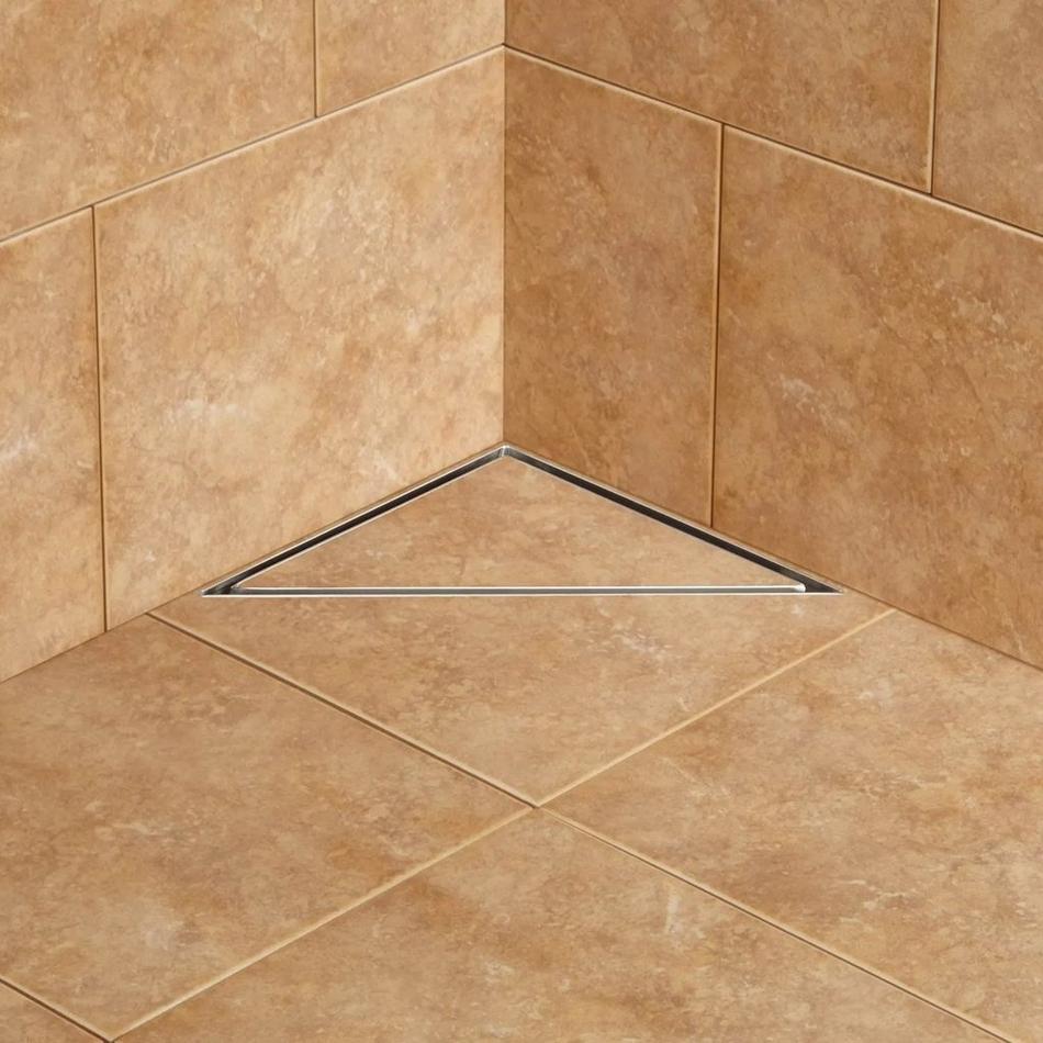 Tile-In Corner Shower Drain, , large image number 2