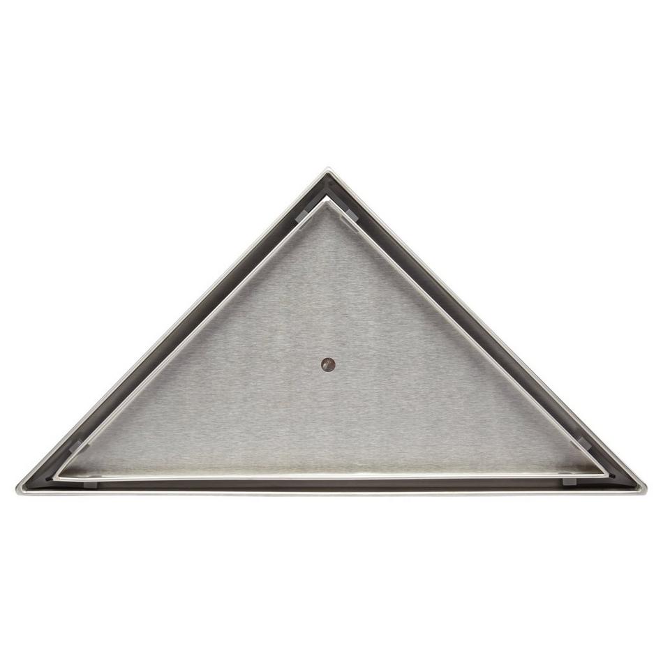 8" Tile-In Corner Shower Drain - Stainless Steel, , large image number 2