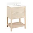 24" Robertson Console Vanity with Undermount Sink - Unfinished - FW Quartz - 3 Hole, , large image number 0