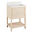 24" Robertson Console Vanity with Rectangular Undermount Sink - Unfinished - AW Quartz - 1 Hole, , large image number 0