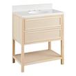 30" Robertson Console Vanity with Undermount Sink - Unfinished - AW Quartz - 3 Hole, , large image number 0