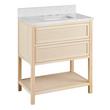 30" Robertson Console Vanity with Rectangular Undermount Sink - Unfinished - Carrara - 3 Hole, , large image number 0