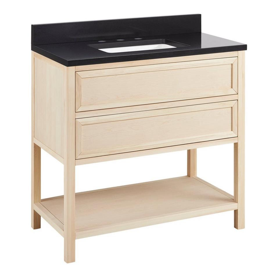 36" Robertson Console Vanity with Rectangular Undermount Sink - Unfinished - CB Quartz - 3 Hole, , large image number 0