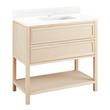 36" Robertson Console Vanity with Rectangular Undermount Sink - Unfinished - FW Quartz - 1 Hole, , large image number 0