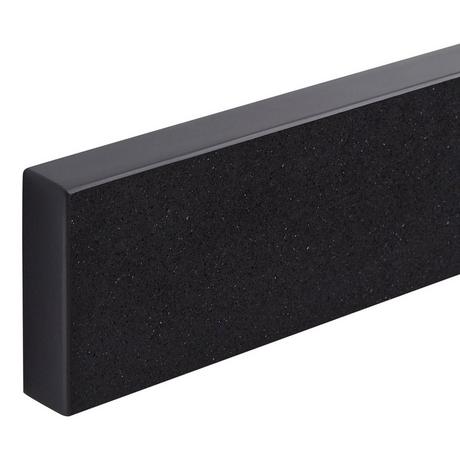 61" x 22" 3cm Quartz Single Vanity Top with Rectangular Undermount Sink - Carbon Black - 3 Hole