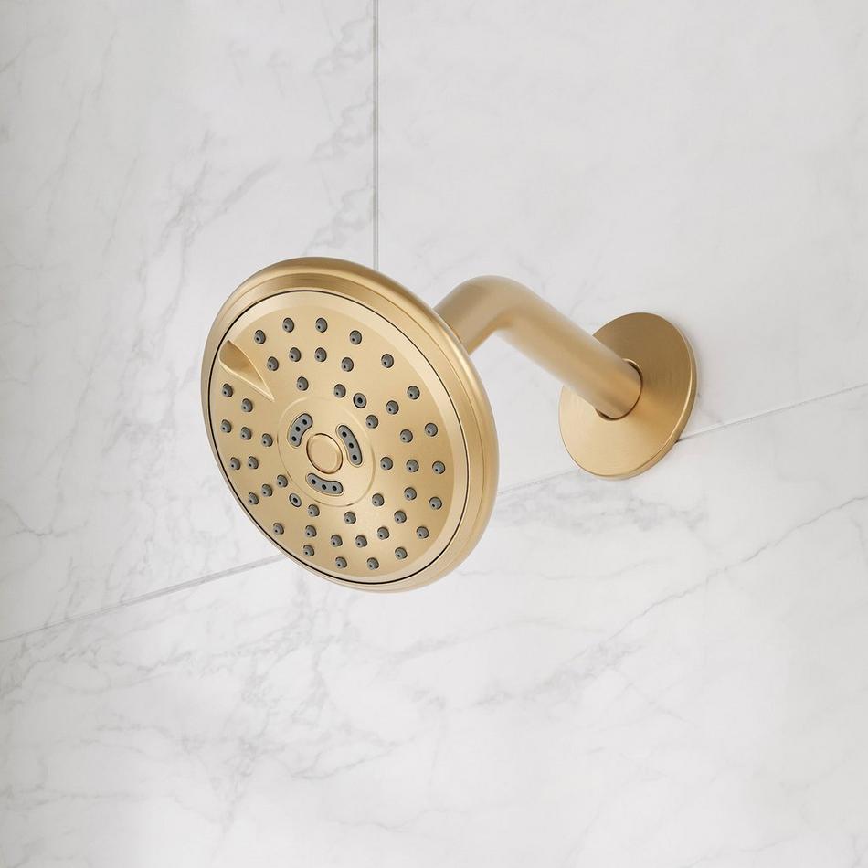 Provincetown Pressure Balance Shower Set Trim - Brushed Gold, , large image number 1