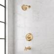 Provincetown Pressure Balance Tub and Shower Set Trim - Brushed Gold, , large image number 0