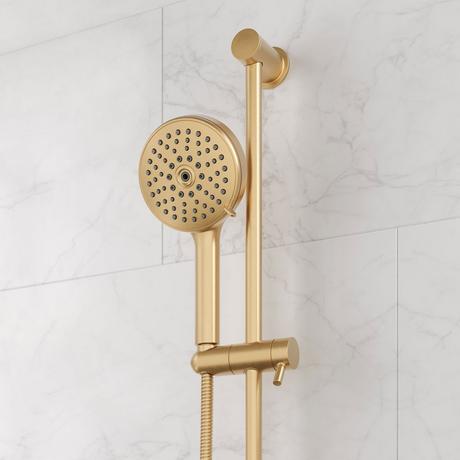 Provincetown Pressure Balance Shower System with Slide Bar and Hand Shower