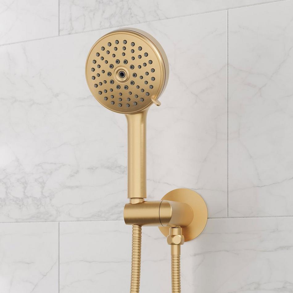 Provincetown Pressure Balance Shower System with Hand Shower - Brushed Gold, , large image number 4