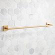 24" Hibiscus Towel Bar - Brushed Gold, , large image number 1