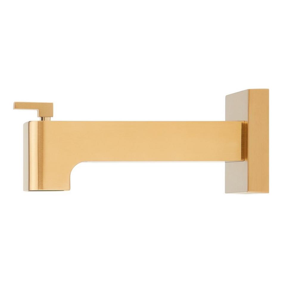 Hibiscus Tub Spout with Diverter - Brushed Gold, , large image number 1
