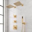 Hibiscus Thermostatic Shower System with Dual Showerheads and Hand Shower, , large image number 0