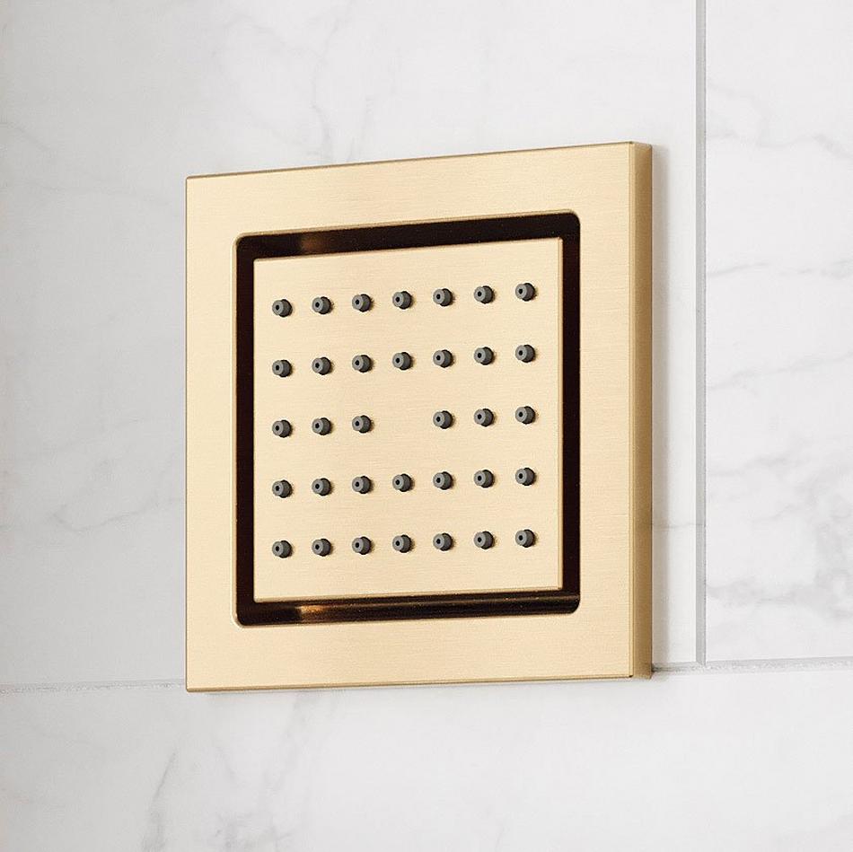 Hibiscus Thermostatic Shower System with 3 Body Sprays and Hand Shower, , large image number 9