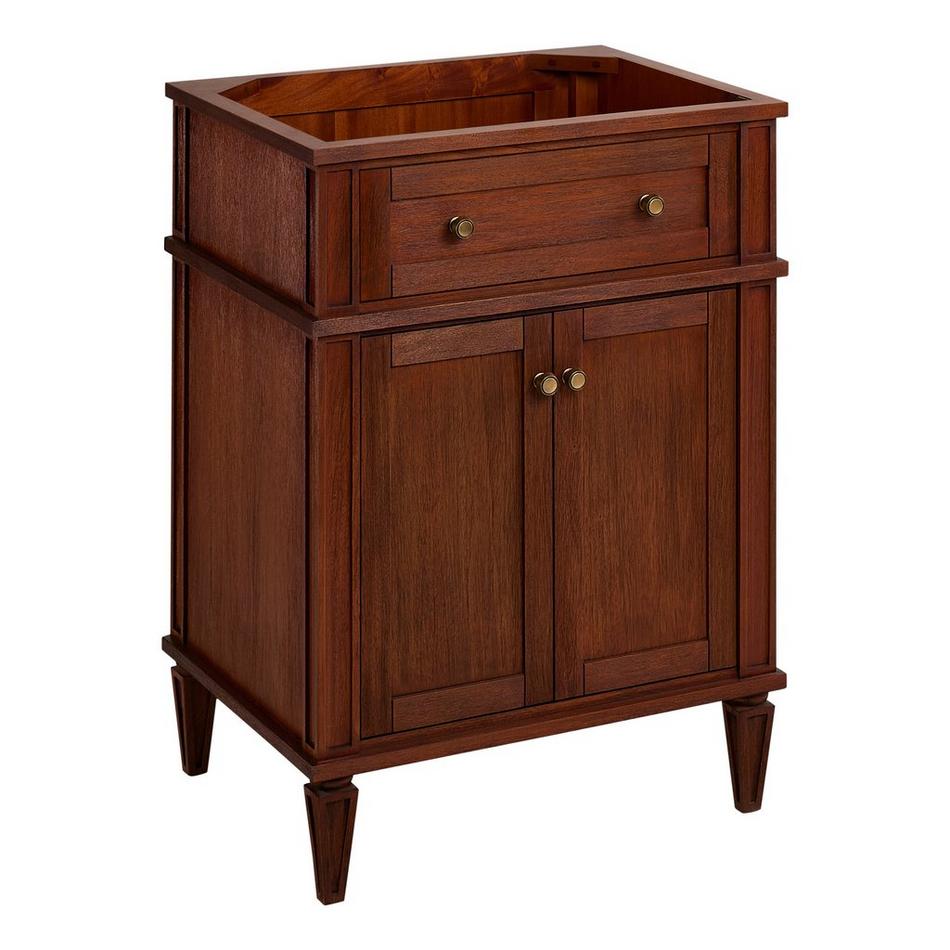 24" Elmdale Antique Brown Vanity with Outlet - Vanity Cabinet Only, , large image number 0