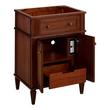 24" Elmdale Antique Brown Vanity with Outlet - Vanity Cabinet Only, , large image number 1