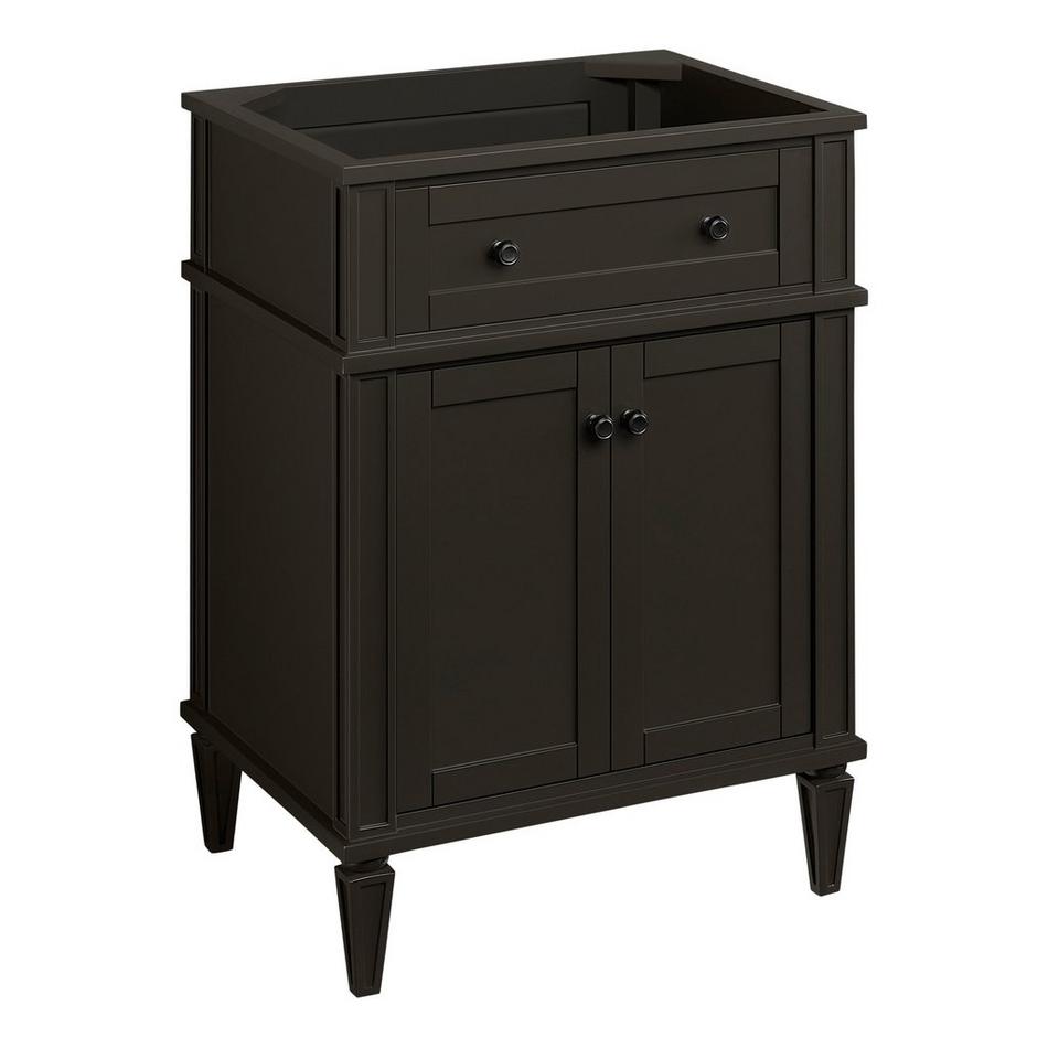 24" Elmdale Charcoal Black Vanity with Outlet - Vanity Cabinet Only, , large image number 0