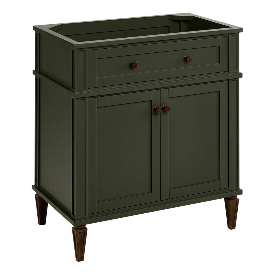 30" Elmdale Dark Olive Green Vanity with Undermount Sink - Outlet - AW Quartz - 3 Hole, , large image number 1