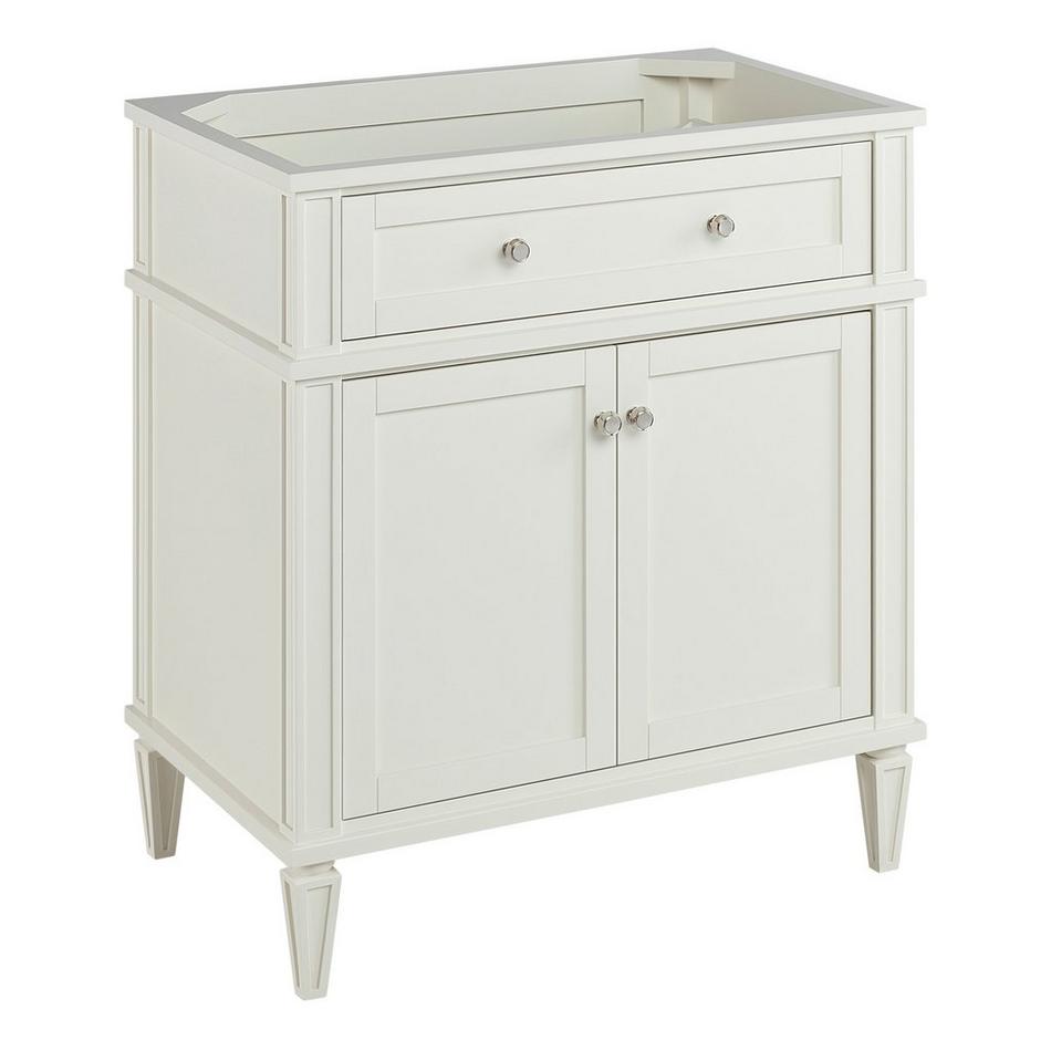 30" Elmdale White Vanity with Outlet - Vanity Cabinet Only, , large image number 0