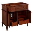 36" Elmdale Antique Brown Vanity with Right Offset Undermount Sink - Outlet - AW Quartz - 3 Hole, , large image number 2