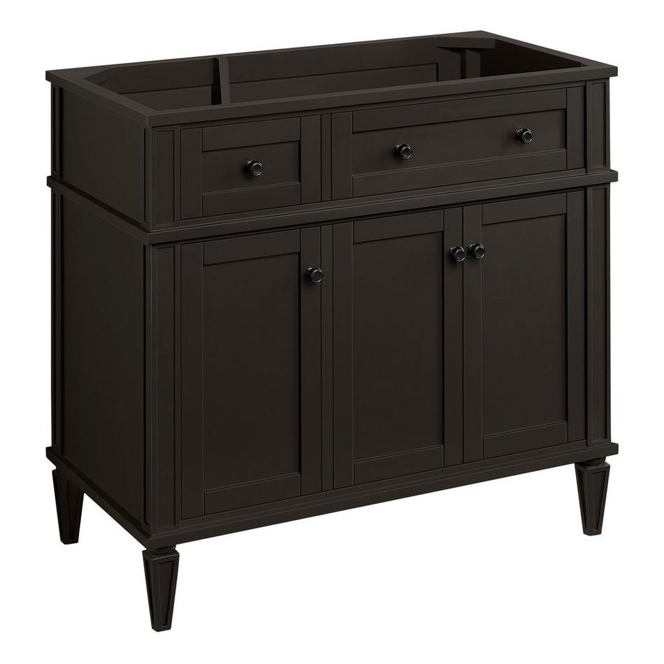 36" Elmdale Charcoal Black Vanity with Right Offset Undermount Sink - Outlet - AW Quartz - 3 Hole, , large image number 1