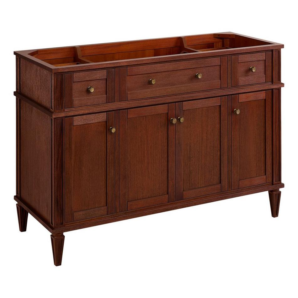 48" Elmdale Antique Brown Vanity with Outlet - Vanity Cabinet Only, , large image number 0
