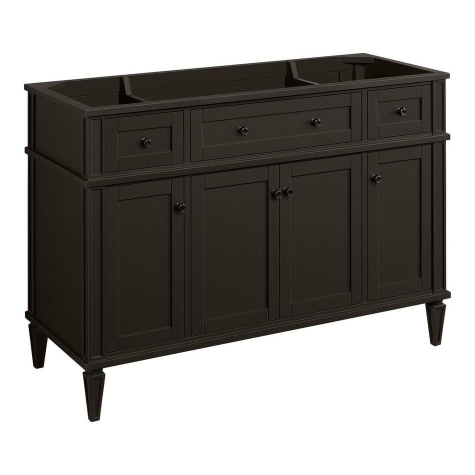 48" Elmdale Charcoal Black Vanity with Outlet - Vanity Cabinet Only, , large image number 0