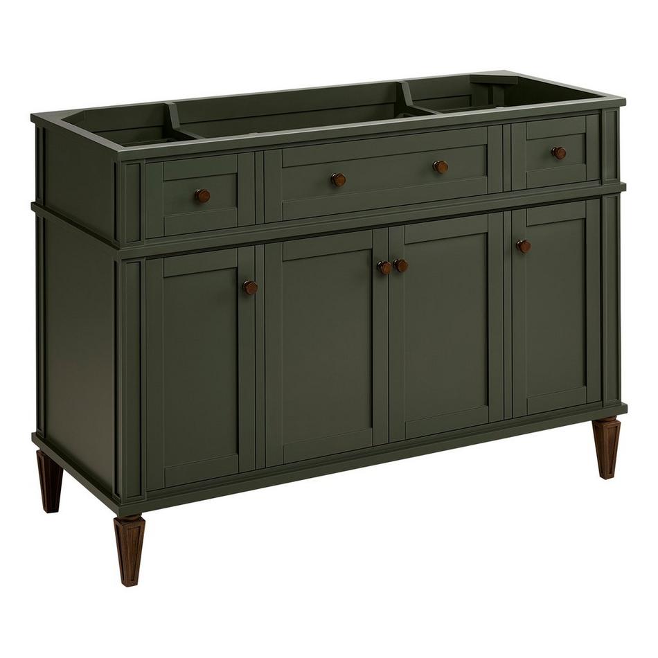 48" Elmdale Dark Olive Green Vanity with Outlet - Vanity Cabinet Only, , large image number 0