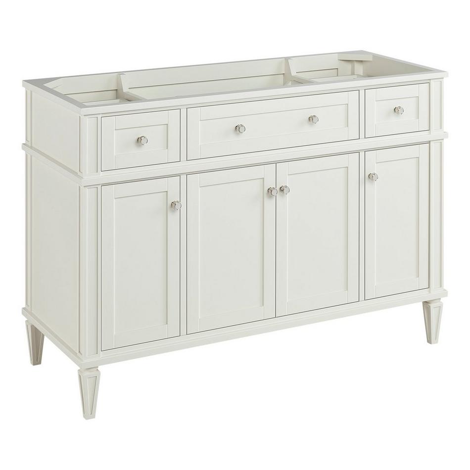 48" Elmdale White Vanity with Outlet - Vanity Cabinet Only, , large image number 0
