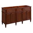60" Elmdale Antique Brown Vanity with Rect. Undermount Sinks - Outlets, , large image number 3