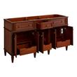 60" Elmdale Antique Brown Vanity with Rect. Undermount Sinks - Outlets, , large image number 4