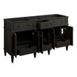 60" Elmdale Charcoal Black Double Vanity with Outlets - Vanity Cabinet Only, , large image number 1