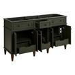 60" Elmdale Dark Olive Green Double Vanity with Outlets - Vanity Cabinet Only, , large image number 1