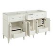 60" Elmdale White Double Vanity with Outlets - Vanity Cabinet Only, , large image number 1