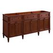 72" Elmdale Antique Brown Vanity with Undermount Sinks - Outlets - FW Quartz - 3 Hole, , large image number 1