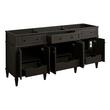 72" Elmdale Charcoal Black Double Vanity with Outlets - Vanity Cabinet Only, , large image number 1