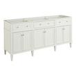 72" Elmdale White Double Vanity with Outlets - Vanity Cabinet Only, , large image number 0