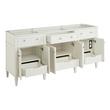 72" Elmdale White Double Vanity with Outlets - Vanity Cabinet Only, , large image number 1
