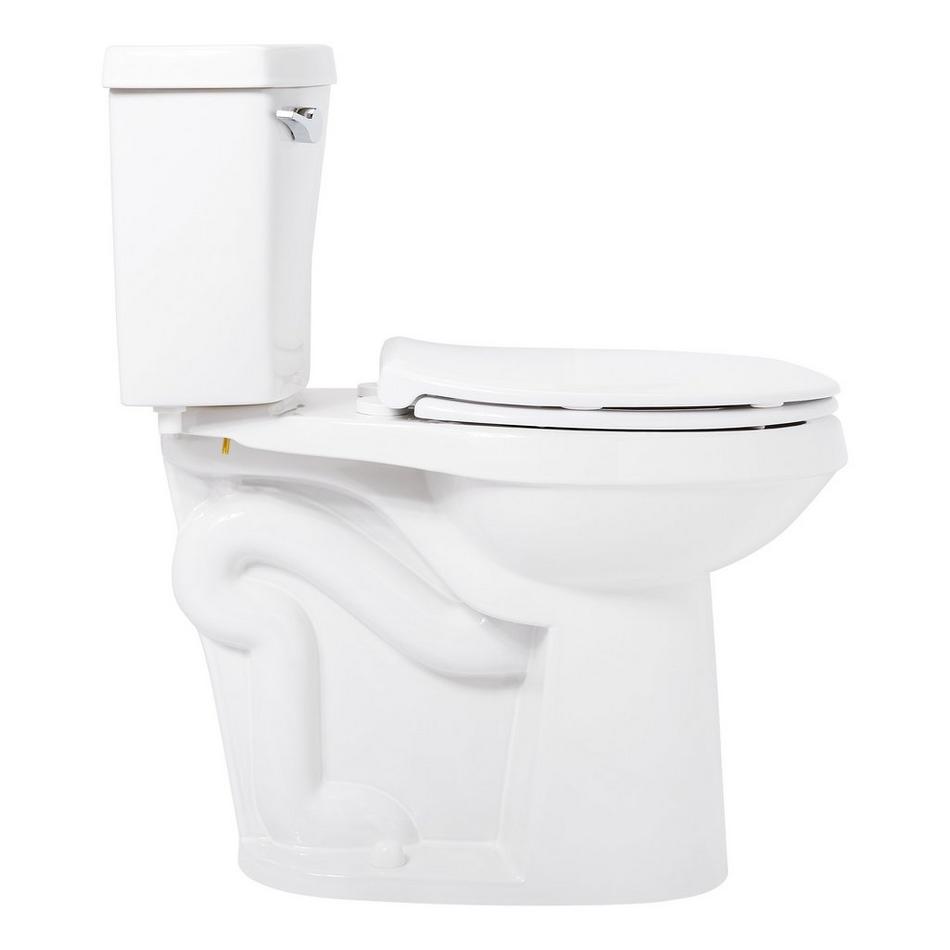 Bradenton Two-Piece Elongated Toilet with 10" Rough-In - 19" Bowl Height - Polished Nickel Handle, , large image number 3